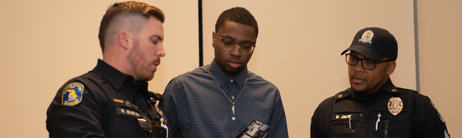 Student Meeting Police